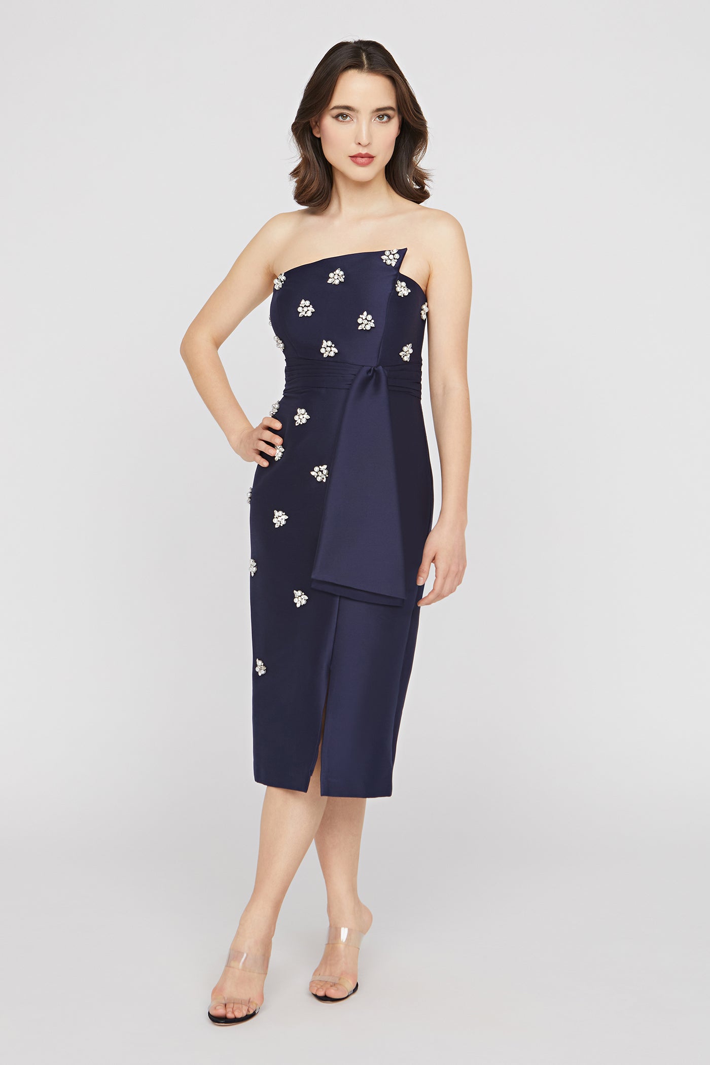 Ria Embellished Midi Dress