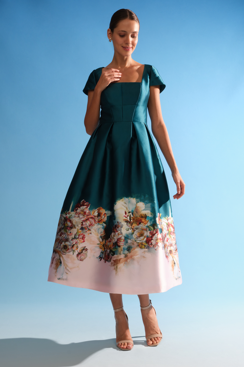 Amaya Tea Length Dress