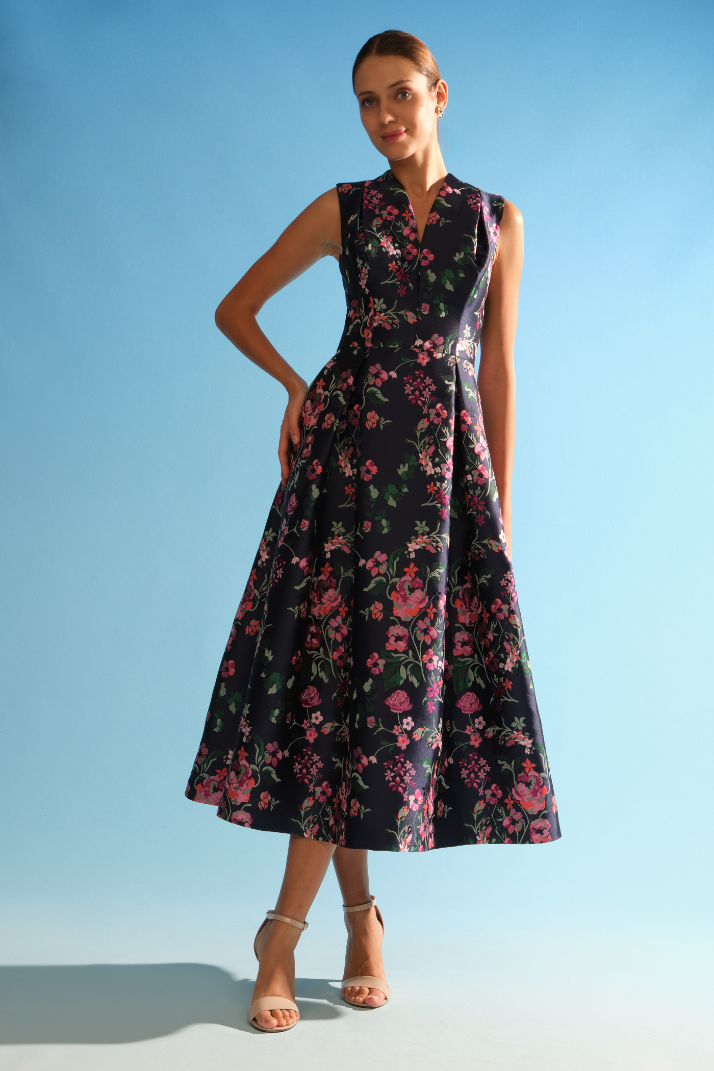 Rhea Tea Length Dress